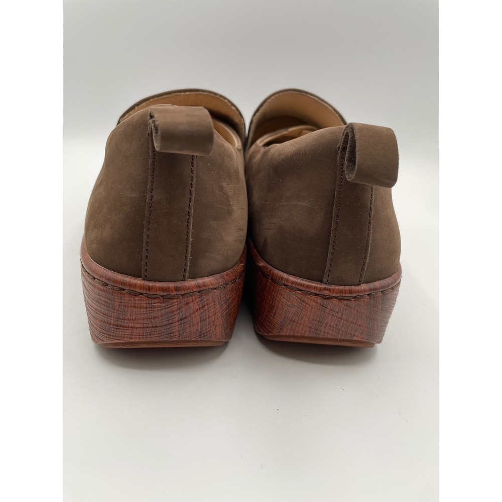 Alegria ORYGIN Slip On Clogs Loafers Brown Leather Orthopedic Women 41 Gorpcore - Picture 5 of 8